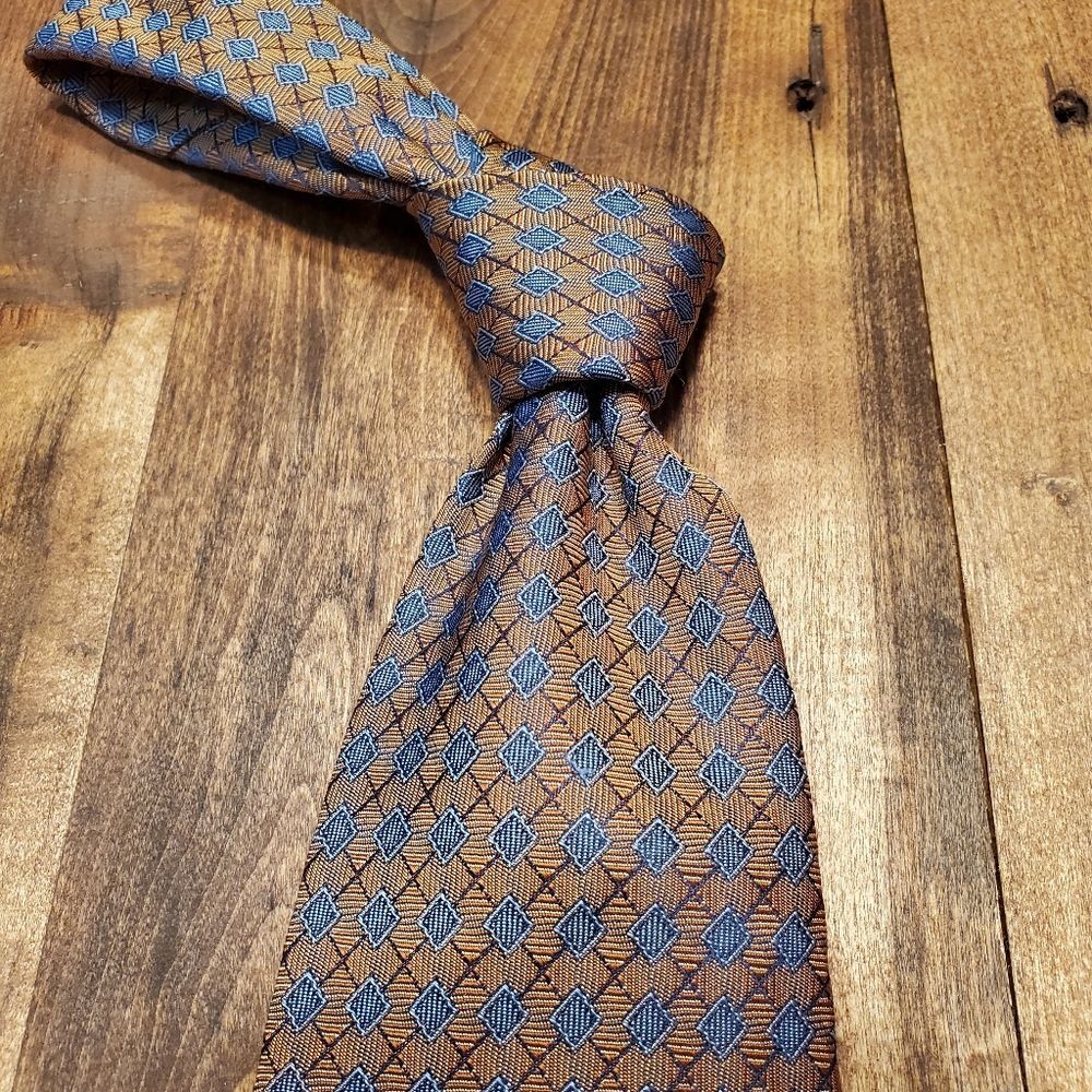 Collections by Tango Handmade All Silk Geometric Necktie
